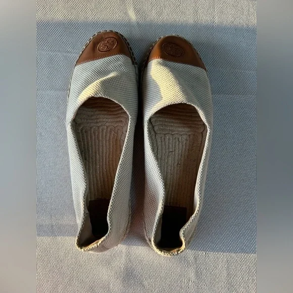 Tory Burch color block flats espadrilles size 10Tory Burch Tan Espadrilles - Picture 2 of 6